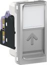Schneider Electric Unica New NU341630 Розетка компьютерная (RJ45, 1 модуль, cat.6, STP, под рамку, скрытая установка, алюминий)