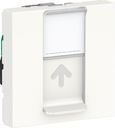 Schneider Electric Unica New NU341318 Розетка компьютерная (RJ45, 2 модуль, cat.5e, STP, под рамку, скрытая установка, белая)