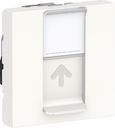 Schneider Electric Unica New NU341518 Розетка компьютерная (RJ45, 2 модуль, cat.6, UTP, под рамку, скрытая установка, белая)