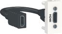 Schneider Electric Unica New NU343018 Розетка видео (HDMI, 1 модуль, под рамку, скрытая установка, белая)