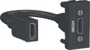 Schneider Electric Unica New NU343054 Розетка видео (HDMI, 1 модуль, под рамку, скрытая установка, антрацит)