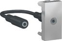 Schneider Electric Unica New NU343330 Розетка аудио (Jack3.5mm, 1 модуль, под рамку, скрытая установка, алюминий)