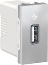 Schneider Electric Unica New NU342830 Розетка USB (USB, 1 модуль, под рамку, скрытая установка, алюминий)