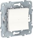 Schneider Electric Unica New NU553718 Выключатель двухкнопочный релейный (10 А, под рамку, скрытая установка, белый)