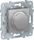 Schneider Electric Unica New NU551630 Светорегулятор поворотный (200 Вт, R+C+L, под рамку, скрытая установка, алюминий)