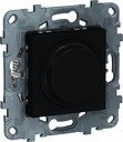 Schneider Electric Unica New NU551654 Светорегулятор поворотный (200 Вт, R+C+L, под рамку, скрытая установка, антрацит)