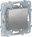 Schneider Electric Unica New NU551530 Светорегулятор нажимной (200 Вт, R+C+L, под рамку, скрытая установка, алюминий)
