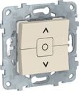 Schneider Electric Unica New NU520844 Выключатель трехклавишный для жалюзи (10 А, под рамку, скрытая установка, бежевый)
