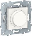 Schneider Electric Unica New NU551418 Светорегулятор поворотный (200 Вт, R+C+L, под рамку, скрытая установка, белый)