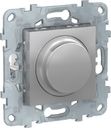 Schneider Electric Unica New NU551430 Светорегулятор поворотный (200 Вт, R+C+L, под рамку, скрытая установка, алюминий)