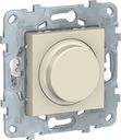 Schneider Electric Unica New NU551444 Светорегулятор поворотный (200 Вт, R+C+L, под рамку, скрытая установка, бежевый)