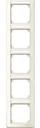 Schneider Electric Merten M-Smart MTN470544 Рамка 5-постовая (вертикальная, поле для надписи, бежевый)