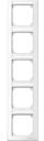 Schneider Electric Merten M-Smart MTN470519 Рамка 5-постовая (вертикальная, поле для надписи, полярно-белый)