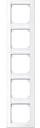 Schneider Electric Merten M-Smart MTN470525 Рамка 5-постовая (вертикальная, поле для надписи, белый)