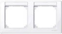 Schneider Electric Merten M-Smart MTN471225 Рамка 2-постовая (горизонтальная, поле для надписи, белый)