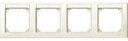 Schneider Electric Merten M-Smart MTN471444 Рамка 4-постовая (горизонтальная, поле для надписи, бежевый)