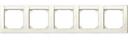 Schneider Electric Merten M-Smart MTN471544 Рамка 5-постовая (горизонтальная, поле для надписи, бежевый)