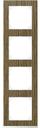 Schneider Electric Merten M-Pure Decor MTN4040-3674 Рамка 4-постовая (универсальная, дуб/брильянтовый белый)