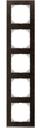 Schneider Electric Merten M-Pure Decor MTN4050-3671 Рамка 5-постовая (универсальная, венге/алюминий)