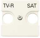 ABB Zenit 2CLA225010N1901 Крышка двойной телевизионной розетки (TV/Radio/SAT, шампань)