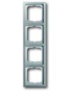 ABB Pure steel 2CKA001754A4320 Рамка 4-постовая (универсал, стальной)