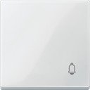 Schneider Electric System M MTN438819 Клавиша одиночная "Звонок" (полярно-белая)