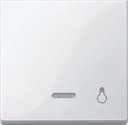 Schneider Electric System M MTN435919 Клавиша одиночная с линзой "Свет" (индикация, полярно-белая)