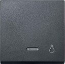 Schneider Electric System M MTN430914 Клавиша одиночная с линзой "Свет" (индикация, антрацит)
