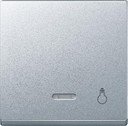 Schneider Electric System M MTN430960 Клавиша одиночная с линзой "Свет" (индикация, алюминий)