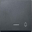 Schneider Electric System M MTN430814 Клавиша одиночная с линзой "Звонок" (индикация, антрацит)