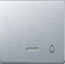Schneider Electric System M MTN430860 Клавиша одиночная с линзой "Звонок" (индикация, алюминий)