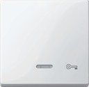 Schneider Electric System M MTN435319 Клавиша одиночная с линзой "Ключ" (индикация, полярно-белая)