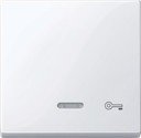 Schneider Electric System M MTN435325 Клавиша одиночная с линзой "Ключ" (индикация, белая)