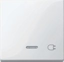 Schneider Electric System M MTN435219 Клавиша одиночная с линзой "Штепсельная вилка" (индикация, полярно-белая)