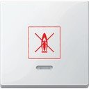 Schneider Electric System M MTN3307-0319 Клавиша одиночная с линзой "Нагреватель" (индикация, полярно-белая)