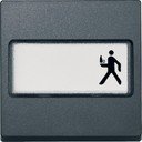 Schneider Electric System M MTN433314 Клавиша одиночная с полем для написи (антрацит)