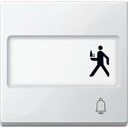 Schneider Electric System M MTN3365-0319 Клавиша одиночная с полем для написи "Звонок" (полярно-белая)
