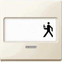 Schneider Electric System M MTN434744 Клавиша одиночная с полем для написи и окошком (индикация, бежевая)