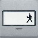 Schneider Electric System M MTN434660 Клавиша одиночная с полем для написи и окошком (индикация, алюминий)