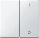 Schneider Electric System M MTN312719 Клавиша двойная "вкл/выкл" (полярно-белая)