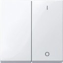 Schneider Electric System M MTN312725 Клавиша двойная "вкл/выкл" (белая)