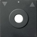 Schneider Electric System M MTN3883-0414 Клавиша для рольставней с ключом (антрацит)
