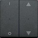 Schneider Electric System M MTN625614 Клавиша двойная "I/O" со стрелками вверх/вниз (KNX, антрацит)