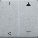 Schneider Electric System M MTN625660 Клавиша двойная "I/O" со стрелками вверх/вниз (KNX, алюминий)