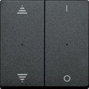 Schneider Electric System M MTN625714 Клавиша двойная "I/O" со стрелками вверх/вниз (KNX, антрацит)