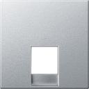 Schneider Electric System M MTN463560 Крышка розетки телефонной (RJ11/RJ12, алюминий)