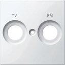 Schneider Electric System M MTN299919 Крышка розетки телевизионной (2xTV/Radio, полярно-белая)