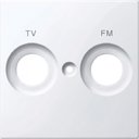 Schneider Electric System M MTN299925 Крышка розетки телевизионной (2xTV/Radio, белая)