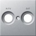Schneider Electric System M MTN299260 Крышка розетки телевизионной (Radio/TV+SAT, алюминий)