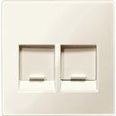 Schneider Electric System M MTN4562-0344 Крышка розетки информационной (2xRJ45, шторки, бежевая)